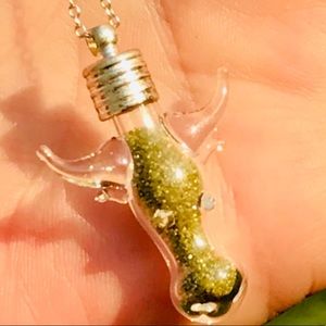 1,500 R V 4.20CTW YELLOW DIAMOND POWDER  NECKLACE